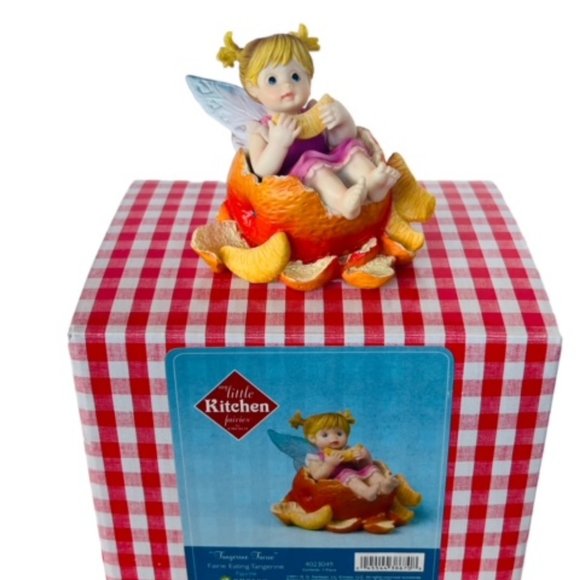 My Little Kitchen Fairies figurine Enesco fairy Box NIB Tangerine fruit orange